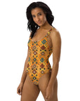 Yeehaw Golden Aztec One-Piece Swimsuit