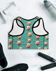 Highland Cow Sports Bra
