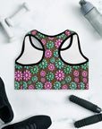 Pink Turquoise Cowgirl Sports Bra
