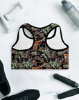 Cowboy Collage Sports Bra