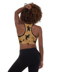 Vintage Western Padded Sports Bra