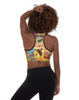 Vintage Rodeo Poster Padded Sports Bra