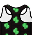 Neon Cactus Padded Sports Bra