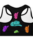All Neon Hat Padded Sports Bra