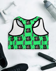 Neon Yeehaw Padded Sports Bra