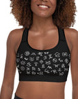 White Cattle Brands Sports Bra