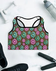 Pink Turquoise Cowgirl Sports Bra