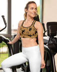 Vintage Western Padded Sports Bra