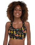 All Cowboy Padded Sports Bra