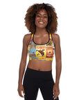 Vintage Rodeo Poster Padded Sports Bra