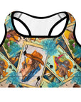 Feelin' Lucky Cowgirl Padded Sports Bra