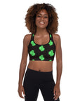 Neon Cactus Padded Sports Bra