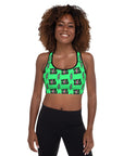Neon Yeehaw Padded Sports Bra