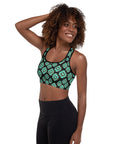 Turquoise Aztec Sports Bra