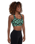 Turquoise Aztec Sports Bra