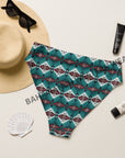 Yeehaw Teal Burgandy Bikini Bottom