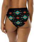 Yeehaw Turquoise & Orange Aztec Bikini Bottom
