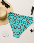 Yeehaw Turquoise Horseshoe Bikini Bottom