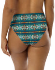 Yeehaw Teal Aztec Blanket Print Bikini Bottom