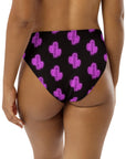 Yeehaw Purple Neon Cactus Bikini Bottom