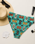 Yeehaw Turquoise Aztec Bikini Bottom