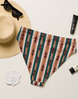 Yeehaw Cocoa Aztec Bikini Bottom
