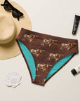 Yeehaw Leather & Longhorns Bikini Bottom