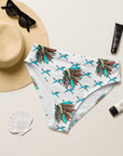 Yeehaw Turquoise Running Horse Head Dress Bikini Bottom