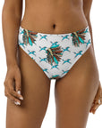 Yeehaw Turquoise Running Horse Head Dress Bikini Bottom