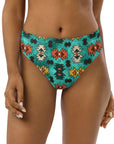 Yeehaw Turquoise Aztec Bikini Bottom