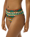 Yeehaw Mustard Aztec Bikini Bottom