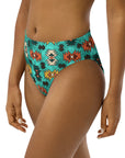 Yeehaw Turquoise Aztec Bikini Bottom