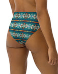 Yeehaw Teal Aztec Blanket Print Bikini Bottom
