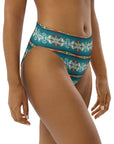 Yeehaw Teal Aztec Blanket Print Bikini Bottom