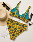 Yeehaw Mustard Aztec Bikini