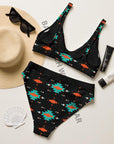 Yeehaw Turquoise & Orange Aztec Bikini