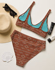 Yeehaw Brown Aztec Bikini