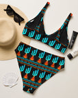 Yeehaw Turquoise Cactus Bikini