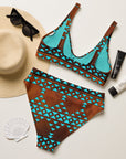 Yeehaw Turquoise Aztec Bikini