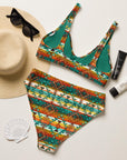 Yeehaw Mustard Aztec Bikini