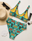 Yeehaw Turquoise Aztec Bikini