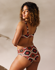 Yeehaw Rust Aztec Bikini