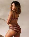 Yeehaw Rust Aztec Bikini