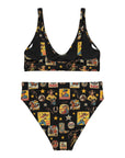 Yeehaw Vintage Cowgirl Collage Bikini