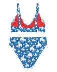 Yeehaw Blue Rodeo Cowboy Bikini