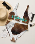 Yeehaw Brown Cow Print Bikini