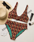 Yeehaw Rust Aztec Bikini