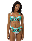 Yeehaw Turquoise Orange Aztec Bikini