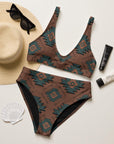 Yeehaw Teal Aztec Bikini