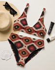 Yeehaw Rust Aztec Bikini